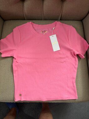Lilly Pulitzer Minnie Knit Top - Confetti Pink size Small